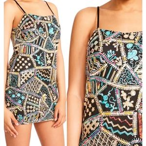Patchwork Sequin Mini Dress - Homecoming Dress - Party Dress - BRAND NEW